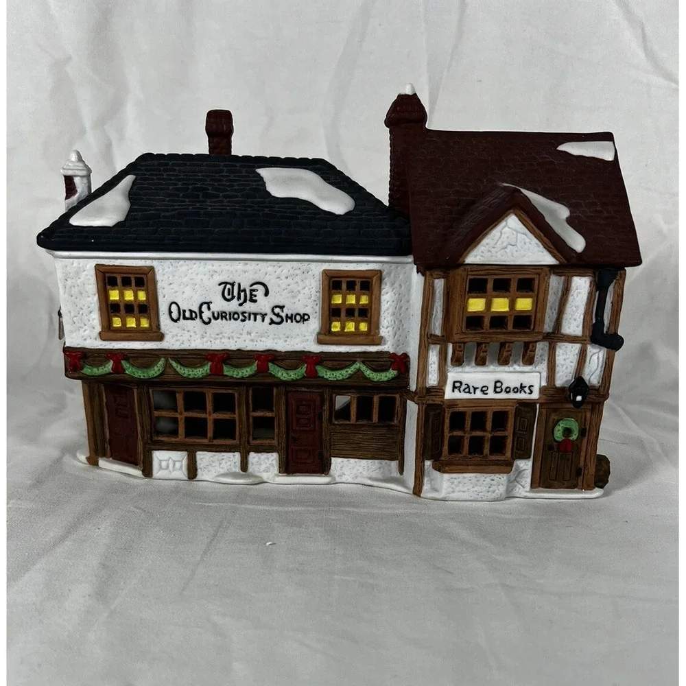 Department 56 Dickens Village The‎ Old Curiosity Shop Box Lighted 1987 5905-6